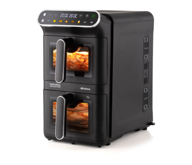 Ariete Air Fryer Vertical Duo Window & Grill 464000 2x5,5L - 1616372 - zdjęcie 3